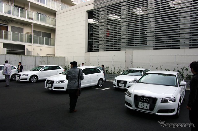 アウディ豊洲に集められたA3 スポーツバック 1.4 TFSI