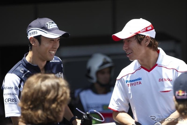 小林（向かって右）と中嶋。ブラジルGP