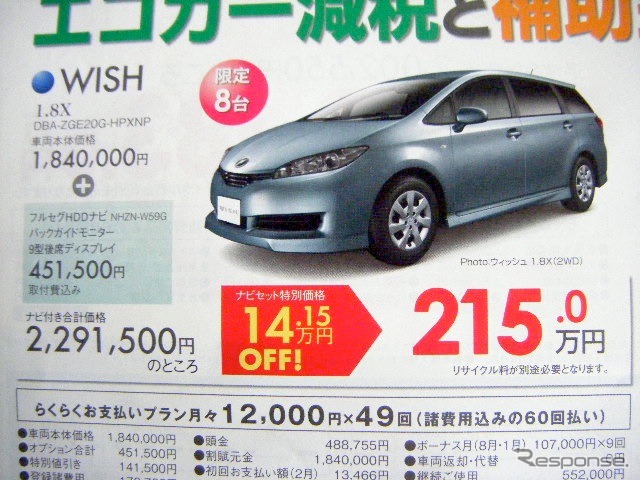 ●WISH ●ネッツトヨタ横浜 マイネッツ港北 045-541-0181 ●11月23日(月・祝) ●なおこ