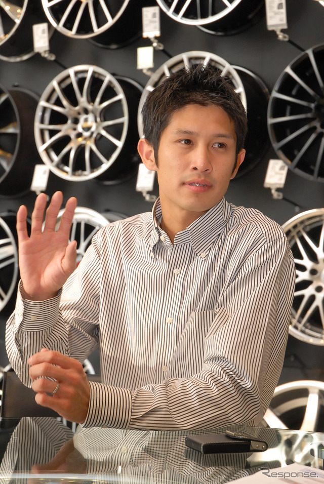板垣大輔マネージャー「単なる高級ブランド店ではなく、軽自動車のタイヤ1本の需要も積み上げていきたい」