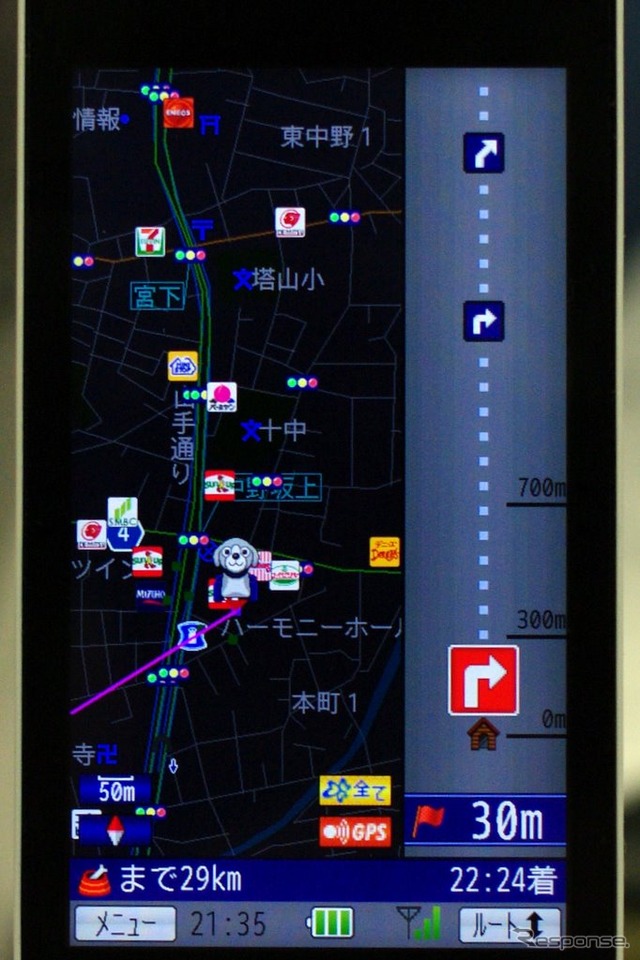 「Mapfanナビークル」、地図の昼夜切り替えやノースアップに対応した新バージョンをリリース