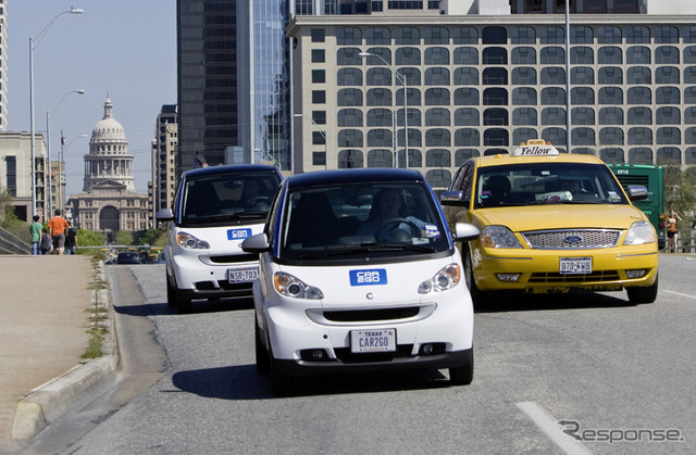 スマート フォーツーを使用したカーシェアリング「car2go」(カーツーゴー)