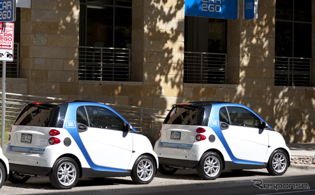 スマート フォーツーを使用したカーシェアリング「car2go」(カーツーゴー)