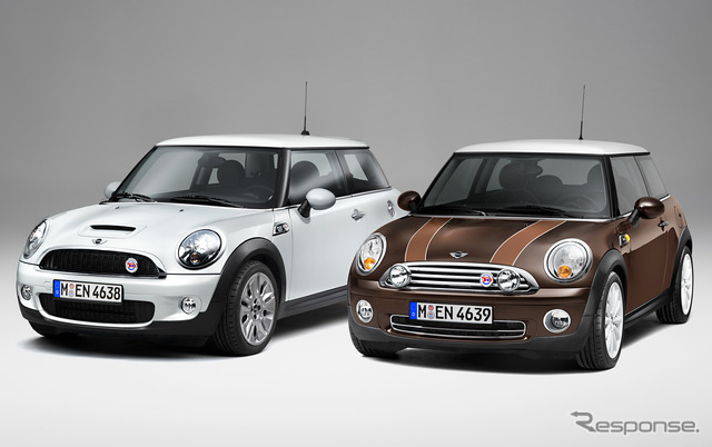 50周年記念モデル「MINI 50カムデン」(左)と「MINI 50メイフェア」(右)