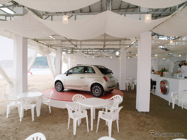 FIATカフェ＠Yuigahama Beach