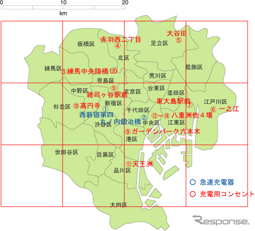 コンセント設置地図
