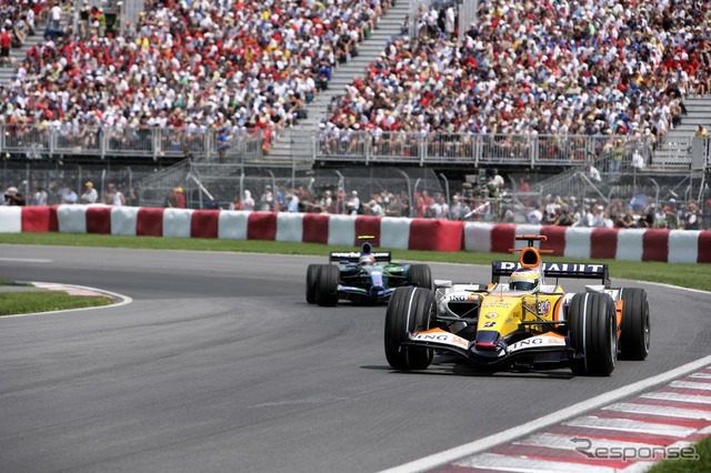 2007年モントリオールで開催されたカナダGP（写真＝ルノー）