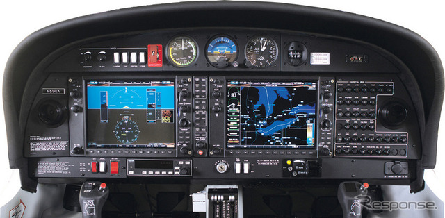 航空機向けのGPSシステムも手がける。というより、GARMINはこうした業務用のGPS装置の開発を得意としていた