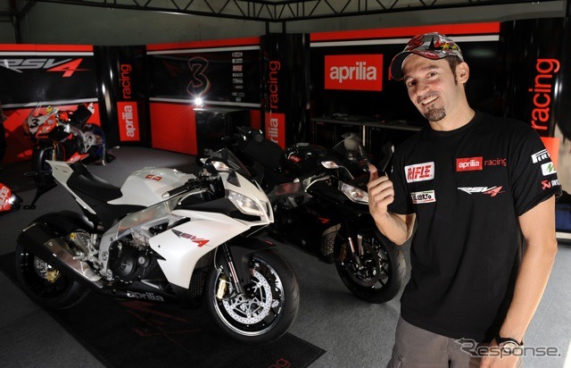 RSV4 Rの開発に協力したビアッジ選手(スーパーバイク世界選手権)