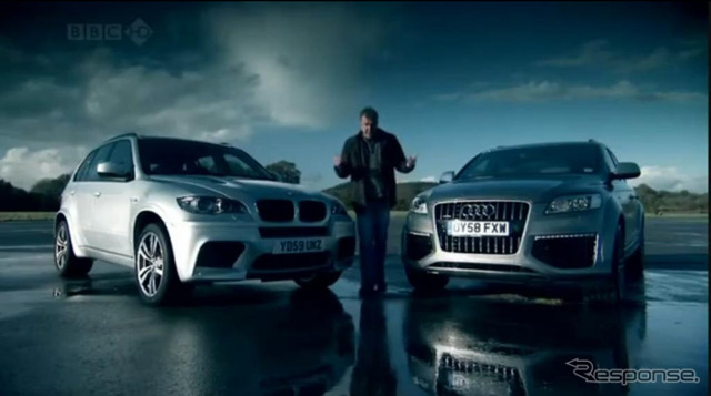 BMW X5M、アウディ Q7 V12TDI、ランドローバー レンジローバーの比較テスト