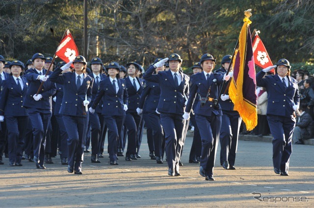 女性警察官部隊（撮影＝中島みなみ）