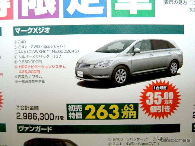 ●マークXジオ ●神戸トヨペット0120-373567 ●トヨペット三宮店078-251-3721、トヨペット本社店078-576-5006 他2店 ●1/16,17 ●すまりん