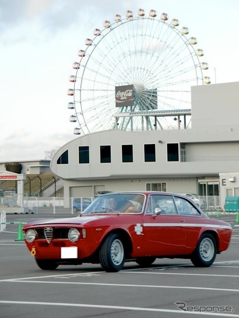 練習会の模様。アルファロメオ1300GTAジュニア