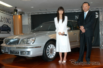 【ヒュンダイ『New XG』発進】小倉優子が「車内が広いから……」と