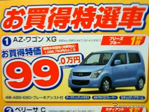 ●AZワゴン ●岡山マツダ ●倉敷中庄店・0864225211 ●期間1/23、1/24 ●ナオヤン