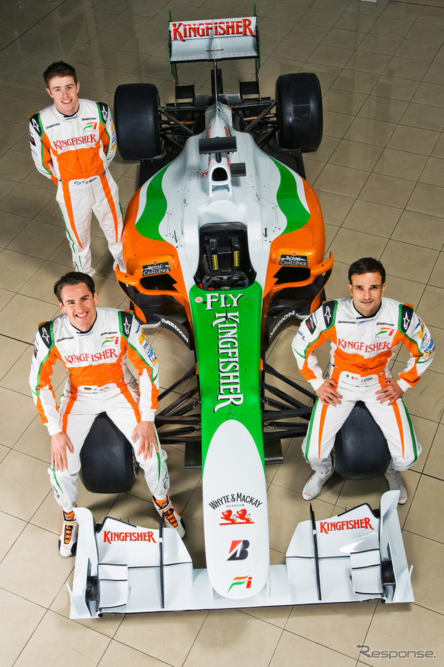 2010年マシン VJM03 と3人のドライバー