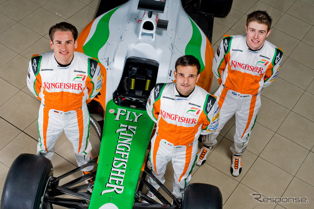 2010年マシン VJM03 と3人のドライバー