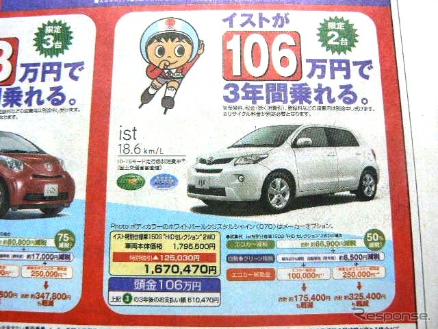 ●イスト ●ネッツトヨタ高知 ●本店088−883−3221、安芸店0887−34−1188 他6店 ●2/13、2/14 ●ゆか
