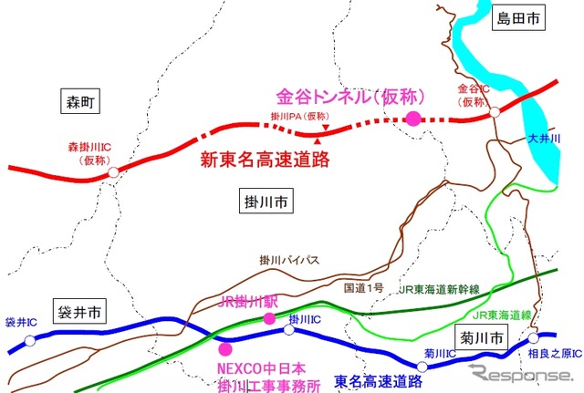 新たなトンネル照明の開発に向けた実証実験