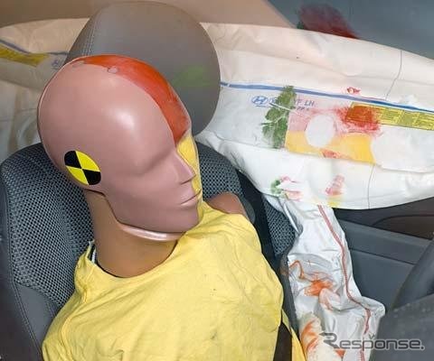 ソナタ IIHSの衝突テスト