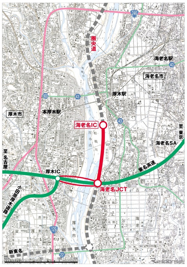圏央道海老名JCT - 海老名IC間開通へ
