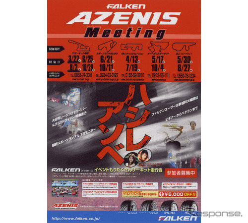 ビギナーでも安心、サーキット走行会「FALKEN AZENIS MEETING 2003」