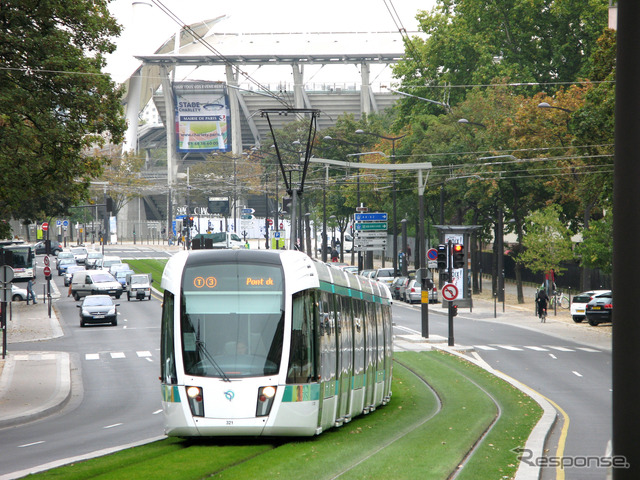パリ交通公団（RATP）が運行するトラム3号線