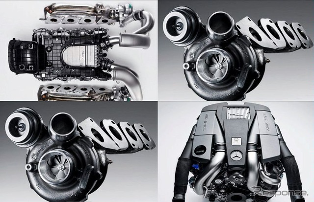 M157型直噴5.5リットルV型8気筒ツインターボエンジン