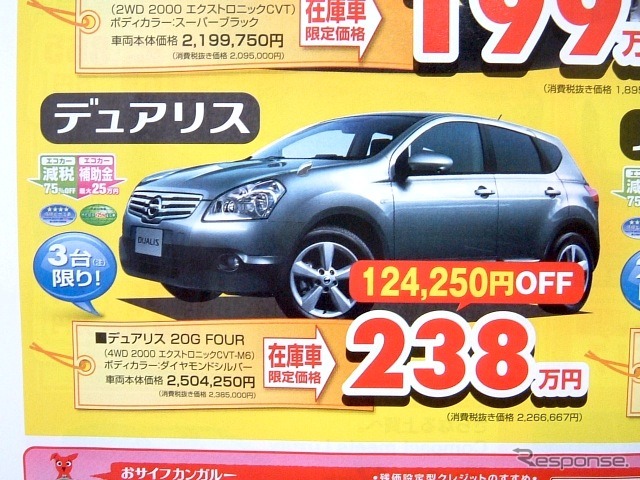 ●デュアリス ●日産プリンス三重 ●鈴鹿店059-383-0221 ●3/6、7 ●tokorikun