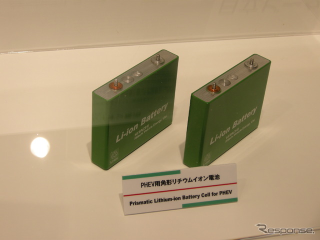 日立製作所のプラグイン・ハイブリッド電気自動車(PHEV)用リチウムイオン電池