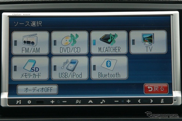 AV機能のソース一覧