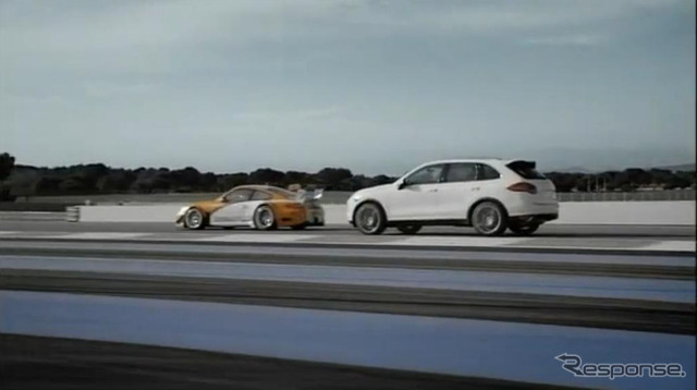 911GT3 RハイブリッドとカイエンSハイブリッドのPR映像