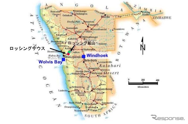 ロッシングサウス位置図