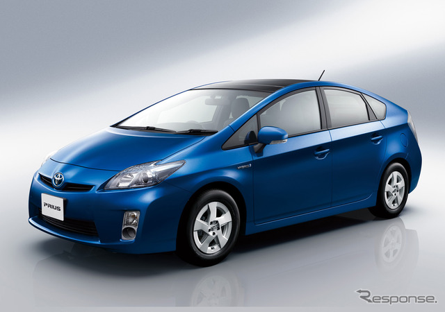 新型車、乗用車部門でトップとなったトヨタプリウス