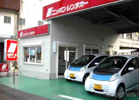 ニッポンレンタカー五島福江営業所に配備された i-MiEV