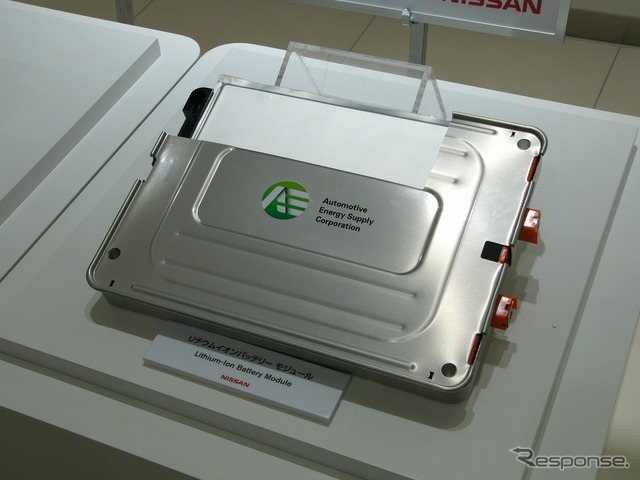 NECと共同開発するリチウムイオン電池。内製化によりコストを下げる