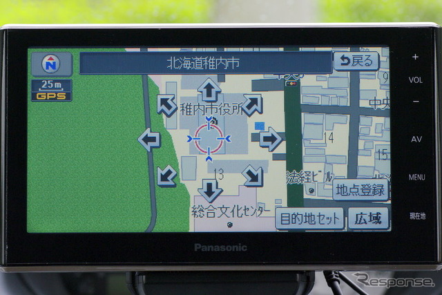 CN-MP700VD 1022都市の詳細地図を搭載する