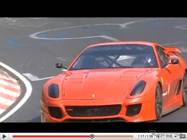 599XX、ニュルブルクリンクでタイムアタック