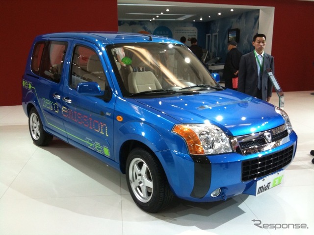 会場で発表されたEV