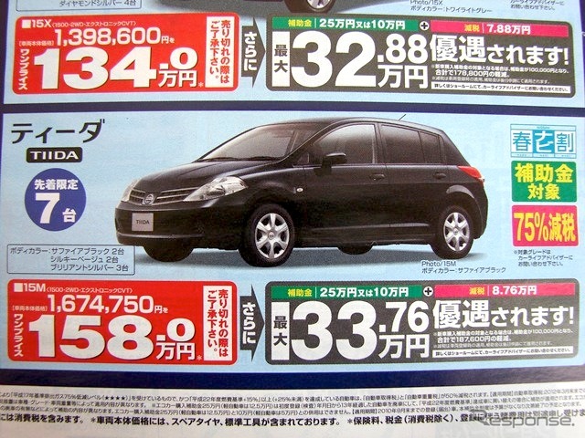 ●TIIDA ●静岡日産自動車株式会社 ●細江店0548-22-5123、島田店0547-37-6131、藤枝店054-641-8800、焼津店 054-624-1358 ●5/1〜5 ●みゆみゆ8