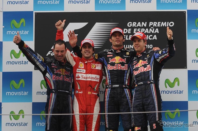 レッドブルのマーク・ウェーバーがポール・トゥ・ウィンで完勝（写真＝ブリヂストン）