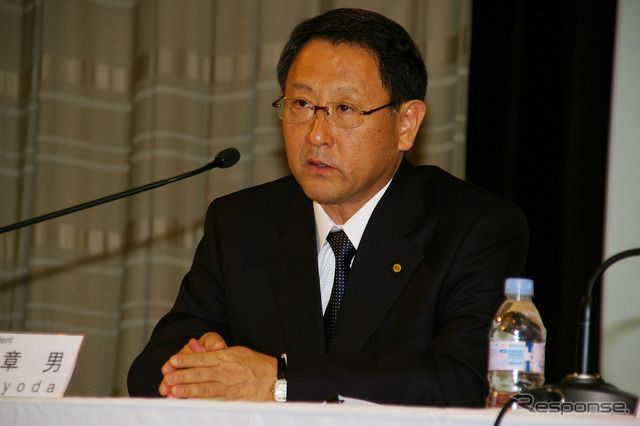 豊田章男社長（11日・東京本社）