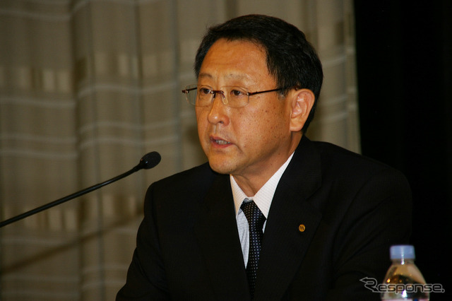 豊田章男社長（11日・東京本社）