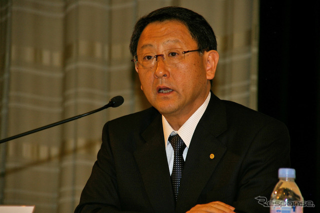 豊田章男社長（09年度決算発表）