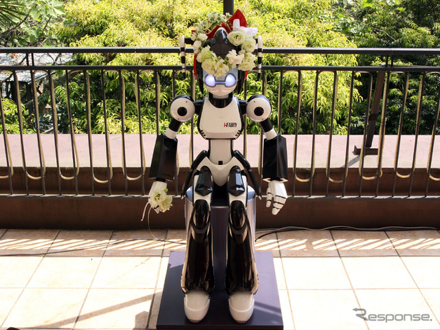 I-Fairy。ロボットらしいデザインだが、細身でキュート