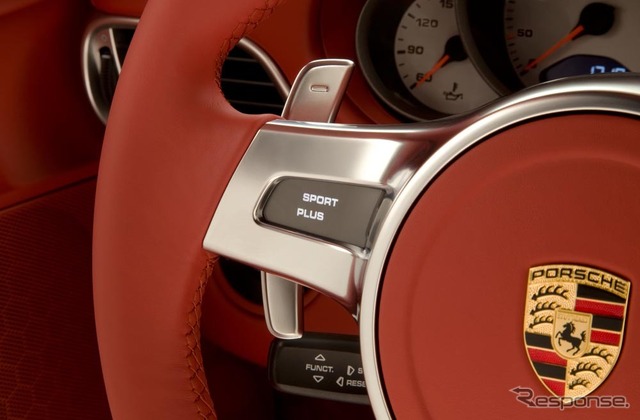 911ターボのパドルシフト付3本スポークステアリング