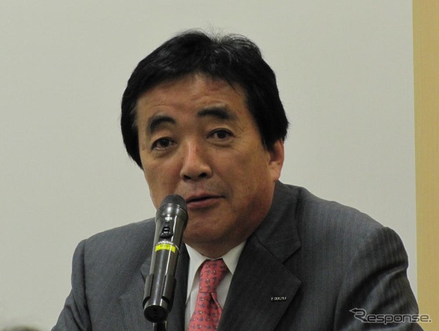 細井行社長（17日の発表会見）