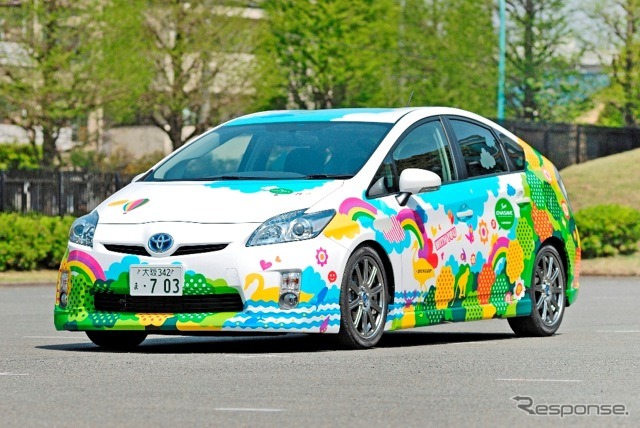 エナセーブカー。エアロパーツ：RANDO、サスペンション：TANABE、ホイール：RAYS、マフラー：5ZIGEN