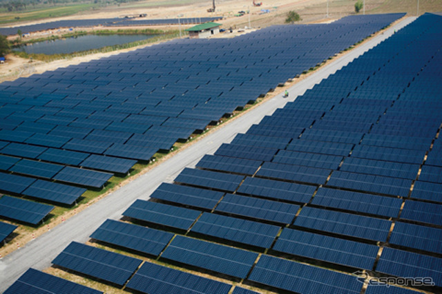 京セラ製太陽電池が供給されたタイ・コラート地方の太陽光発電施設
