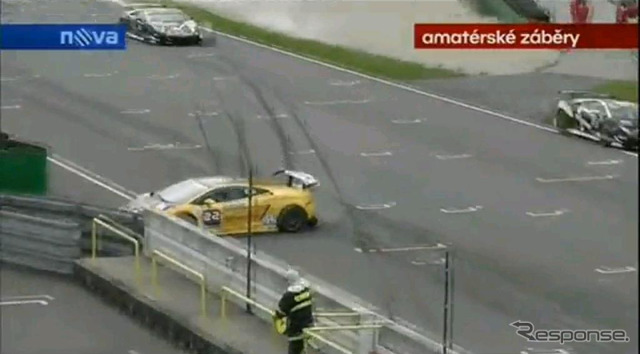 ガヤルドがワンメークレースで大クラッシュ